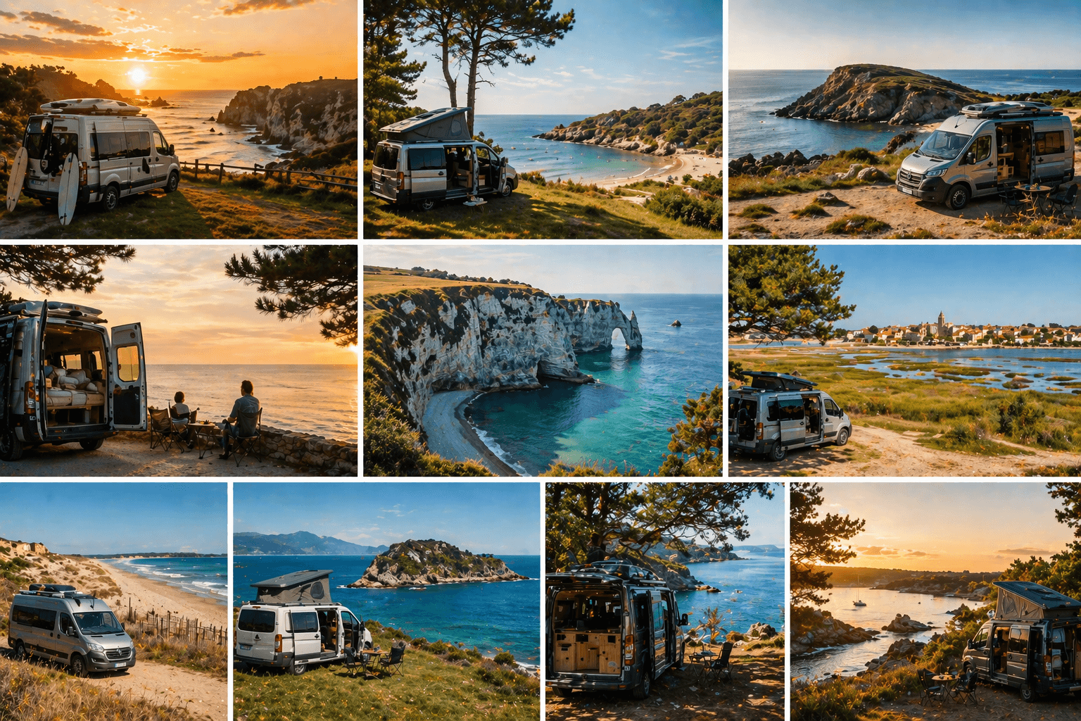 Les 10 meilleurs lieux vanlife bord de mer en France — réseau labellisé